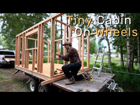 Building a Tiny Cabin On a Trailer In Alaska | EP. 1