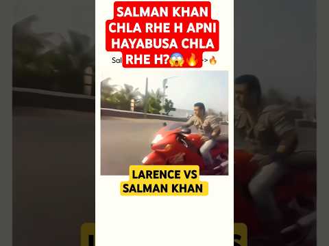 SALMAN KHAN RIDING HAYABUSA BIKE ON MUMBAI | SALMAN KHAN VS LAWRENCE BISHNOI | #shorts