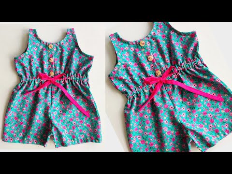 Baby Jumpsuit Cutting and stitching Very Easy Tutorial| Baby Jumpsuit