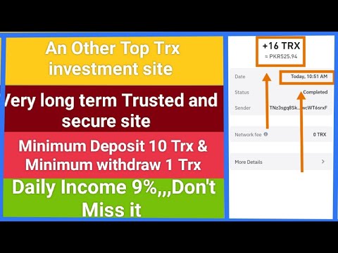 An other best Trx investment site #trx #trxmining  #trxearn  #trxearning