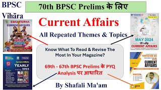 70th BPSC Pre के लिए Current Affairs के Repeated Themes & Topics |Current Affairs Important Topics