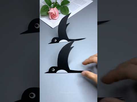 How to make bird with paper se chidiya kaise banate hai easy Bird making ideas diy #shorts #craft