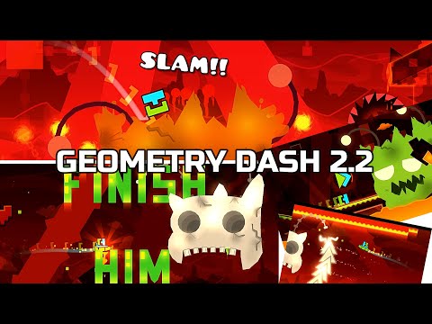 Geometry Dash 2.2: Slam Boss Fight 100% Complete - Difficulty: Harder #geometrydash #slam #shorts