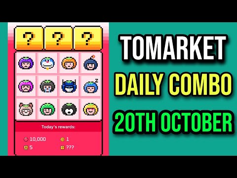 Tomarket Combo Today 21 October | Tomarket Daily Combo Today | Daily Combo Tomarket Today