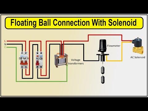 How to make Floating Ball Connection With Solenoid Wiring Diagram | flowmeter wiring