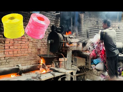 How to manufacture plastic rope out of discarded plastic bags