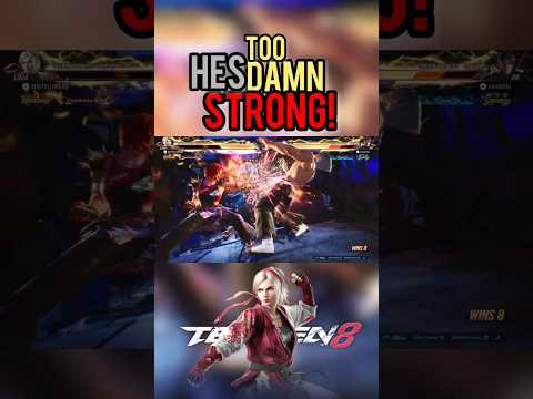 He’s too damn strong what do I do?! #gaming #tekken8 #jinkazama