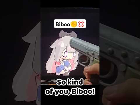 So, I tried pulling a gun on Biboo...