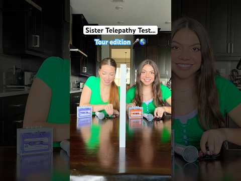 Sister TELEPATHY Test (Pt. 2) 👀🤔😱 | Triple Charm #Shorts