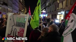 Protests erupt in Paris ahead of France-Israel soccer match