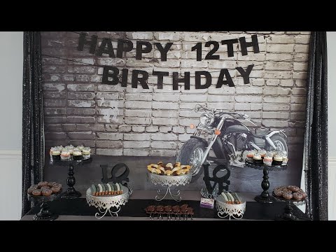 Birthday/Motorcycle Theme