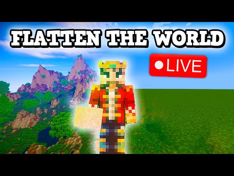 Minecraft Flattening The World Speedrun (Multiplayer)