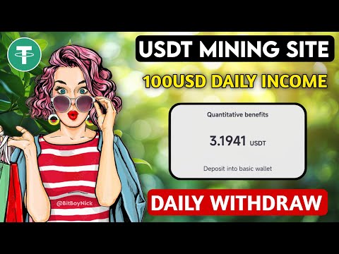 New Usdt Earning Site Usd Mining Site 2024 Best Investment Usdt Earning Website