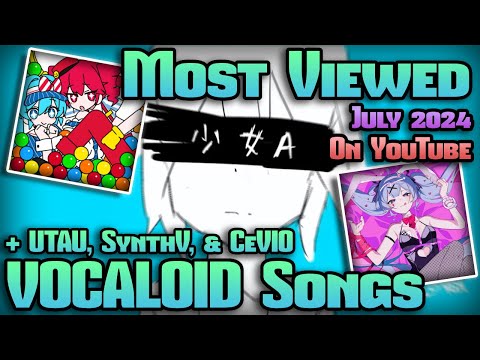 [TOP 200] Most Viewed VOCALOID Songs on YouTube (July 2024)