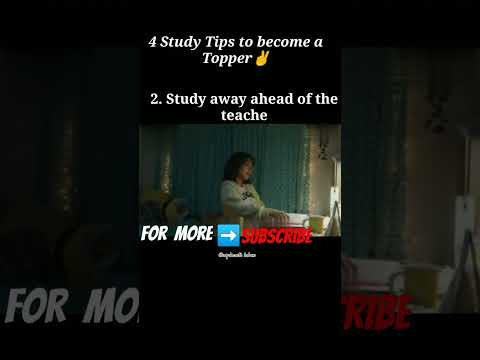 4 Study Tips to become a topper✌ #motivation #studymotivation #exam #shorts