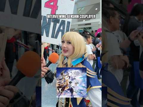 GENSHIN IMPACT COSPLAYER AT ANIME EXPO! #anime #genshinimpact