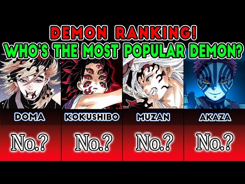 The top 15 popular enemy characters! Which character will be number one!?[Demon Slayer]