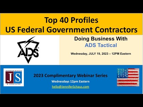 Top 40 Federal Contractors - PROFILE #23 - ADS Tactical