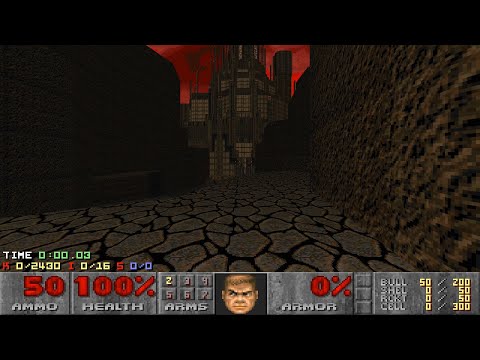 Doom II: Sunder - Map 10 (The Hags Finger) UV-Max in 28:46