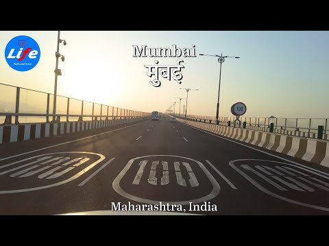 Morning Mumbai City - Driving 4K HDR - Thane to Mumbai Trans Harbour Link (Atal Setu Bridge)