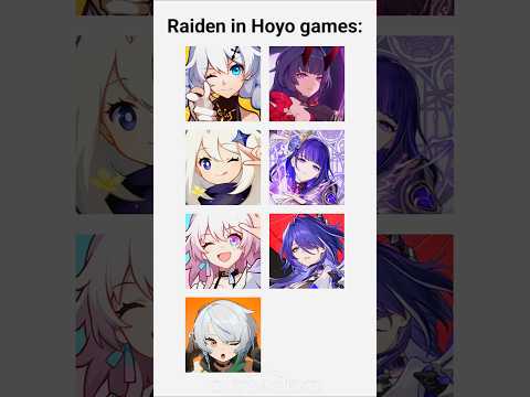 Raiden in different Hoyo Games #YouTubeCreatorCommunity