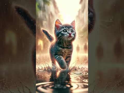 Kitten In The Rain #kitten #rain #sleepmusic