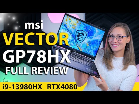 MSI Vector GP78HX Gaming Laptop - Performance, Thermals, Response Times, Battery Life & More