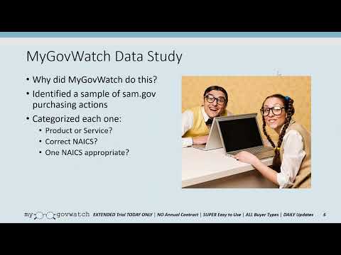 SPONSORED CONTENT:  MY GOV WATCH -  NAICS Codes & Identifying Bids  - More Than Meets The Eye