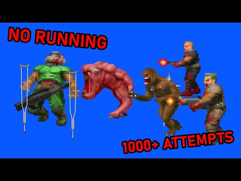 Can You Beat Doom Episode 1 Without Running, Strafing and Hurting Enemies?