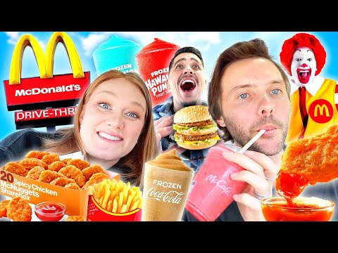 Tasting VIRAL Celebrity Foods! MCDONALDS New Menu Items!!!