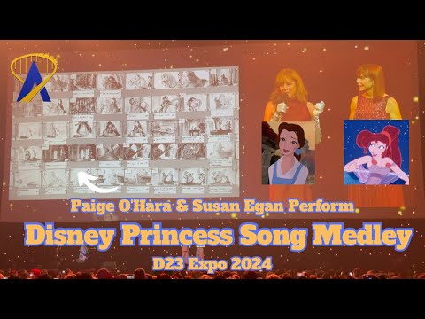 Disney Princess Voices Paige O'Hara and Susan Egan Sing Medley of Disney Songs at D23 2024