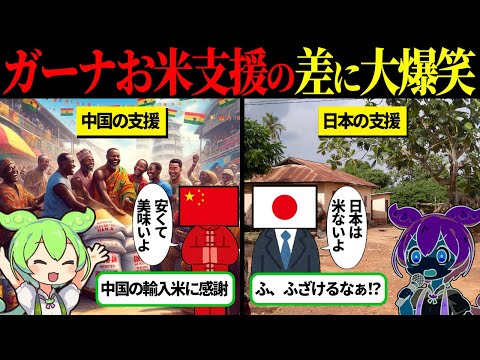 ガーナ人「日本は米をくれないとか最悪…」しかし、衝撃の真実を知り…【ずんだもん＆ゆっくり解説】