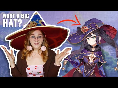 How to make a GIANT Witch hat - Making My Mona Cosplay  | Free Pattern