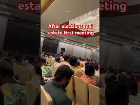 After elections real estate first meeting #publicfigure #viral #youtubeshorts #supportme #hyderabad