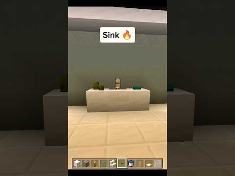 Sink in Minecraft | #shorts #minecraft