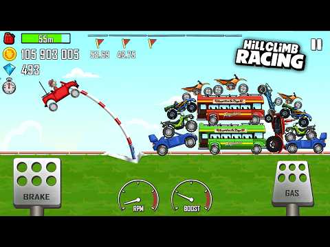 Hill Climb Racing - JEEP in POLE VAULT - The Olympic Games Update - GamePlay