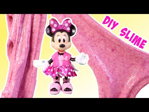 How to Make Minnie Mouse Pink Slime with 3 Ingredients