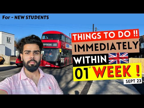 Just Landed in UK ? 🇬🇧MUST Watch | Things to do in the UK just after Arrival,International Student