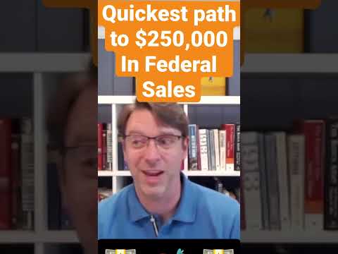 Quickest path to $250,000 in #federalsales #govcon