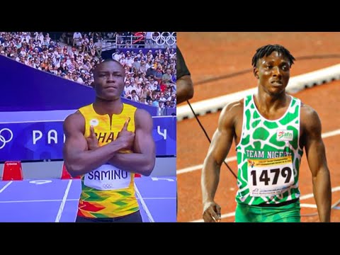 Rasheed Saminu’s race in Men’s 100m  Nigeria’s Ajayi 1st, Ghana 3rd qualify to semis