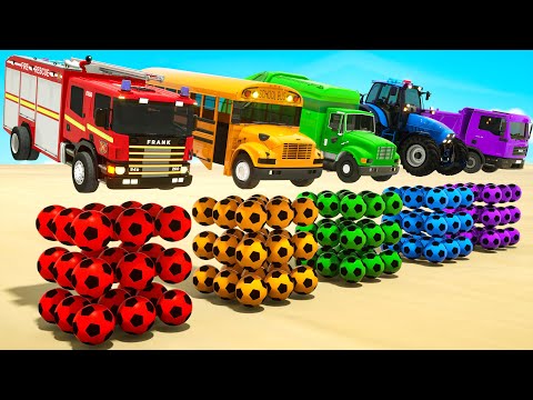 Finger Family Song + Wheels On the Bus - Soccer ball shaped wheels -Baby Nursery Rhymes & Kids Songs