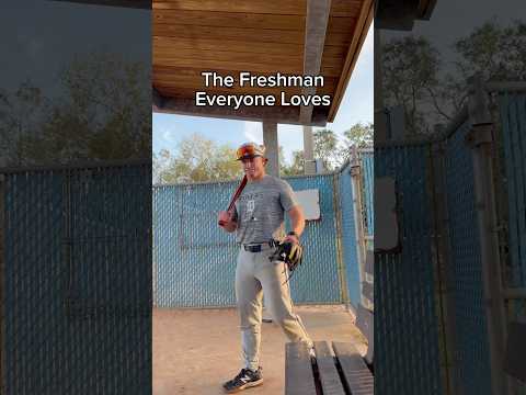 The Freshman Everyone Loves 🤣 #baseball #comedy #freshman