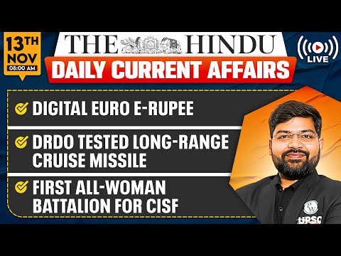 13 November Current Affairs | The Hindu Analysis | Current Affairs Today | PW OnlyIAS