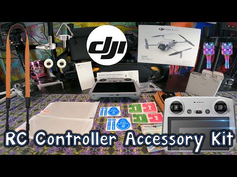 DJI Mini 3 Pro Accessories Unboxing: Lanyard, Matte Glass Protectors, Control Sticks Kit!