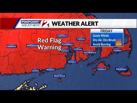 WPRI 12 Weather Now 11/15/24:  Cold start, but we'll have a mild afternoon.  Red Flag Warning Today