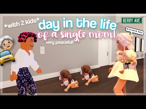 👩‍👧‍👧 DAY IN THE LIFE OF A SINGLE MOM in BERRY AVENUE! | Roblox Roleplay