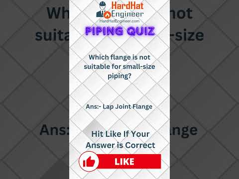 Piping Interview Question-37 (Which flange is not suitable for small-size piping?)