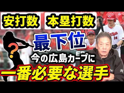 【今の順位は当然の結果】安打数と本塁打数がリーグ最下位　大瀬良の打席でなぜ代打がなかったという人もいるがそもそも広島カープにはこんな選手がいない！【高橋慶彦】【広島東洋カープ】【プロ野球OB】