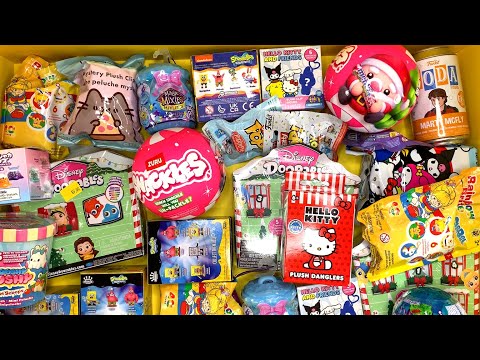 Tons of MYSTERY SURPRISE TOYS Snackles Doorables Spongebob ASMR Unboxing Mystery Boxes