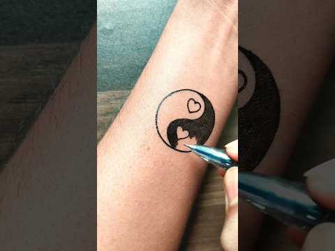 DIY | Easy love tattoo idea.......#tattoo #viral #trending #shorts #art